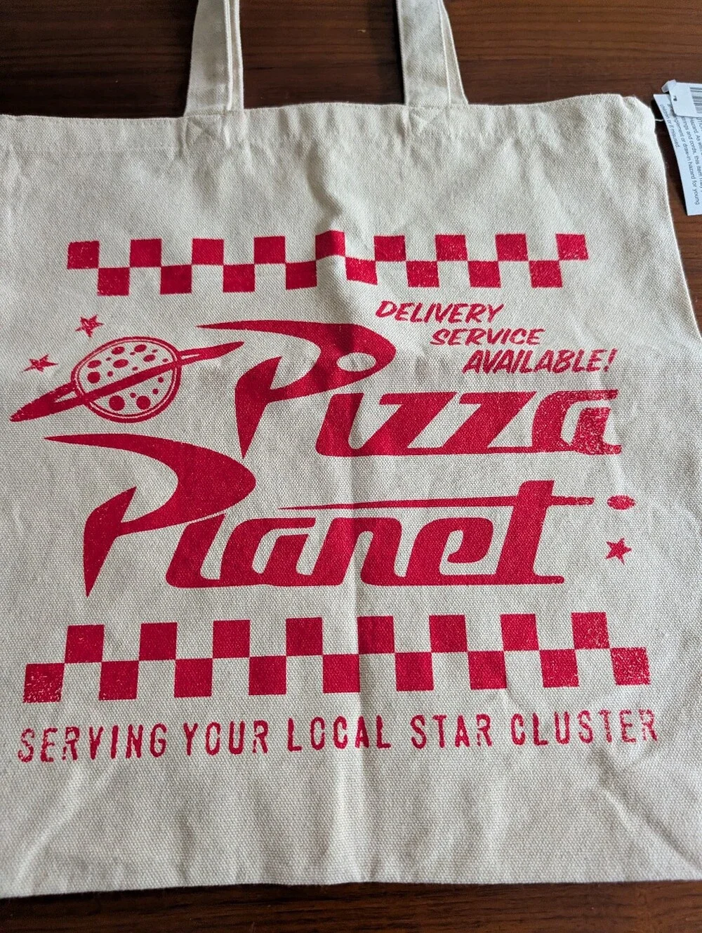 2026 Disney Parks Pizza Planet Bag Canvas Tote New Toy Story